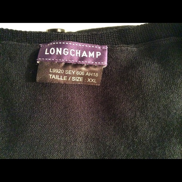 LONGCHAMP PARIS Knit Cardigan XXL- Brand New - Picture 4 of 5